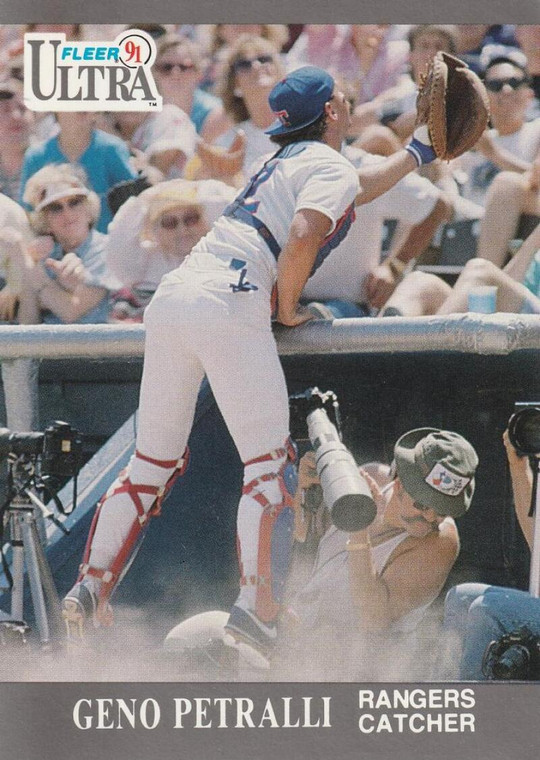 1991 Ultra #351 Geno Petralli VG Texas Rangers 