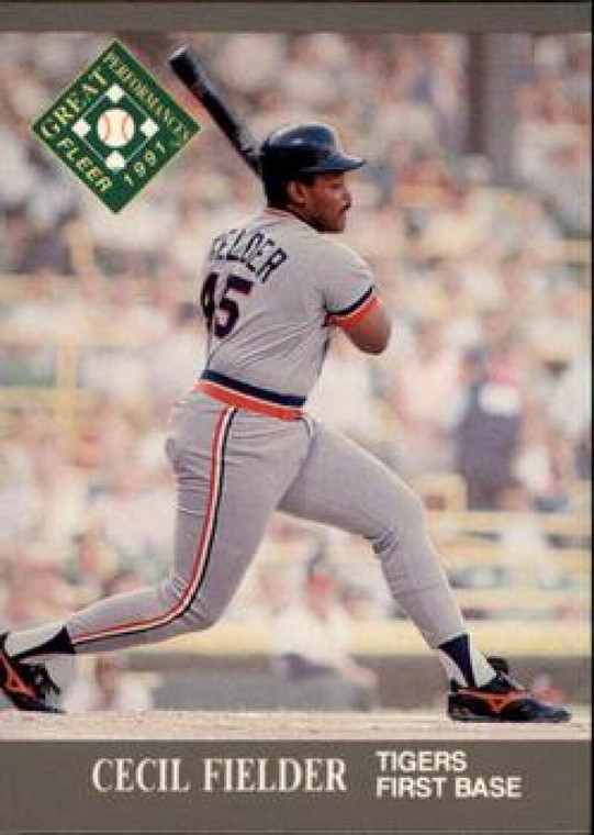 1991 Ultra #392 Cecil Fielder EP VG Detroit Tigers 