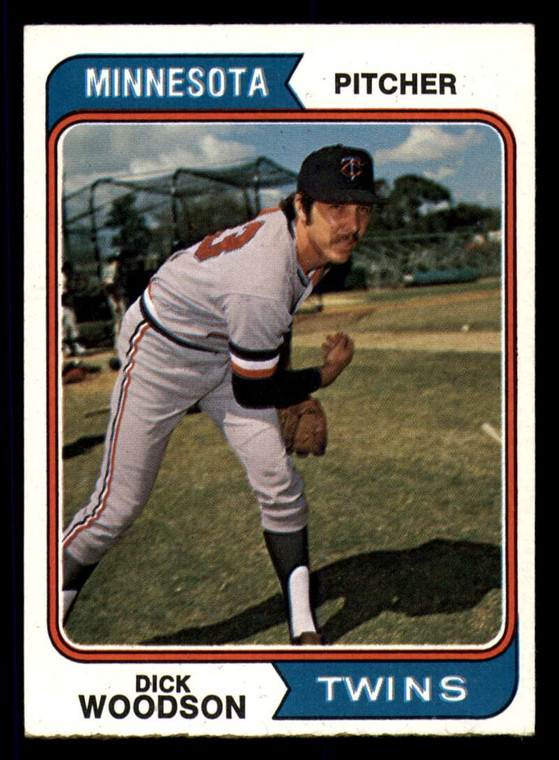 1974 Topps #143 Dick Woodson VG Minnesota Twins 