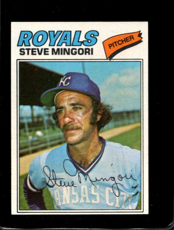 SOLD 86497 1977 Topps #314 Steve Mingori VG Kansas City Royals 