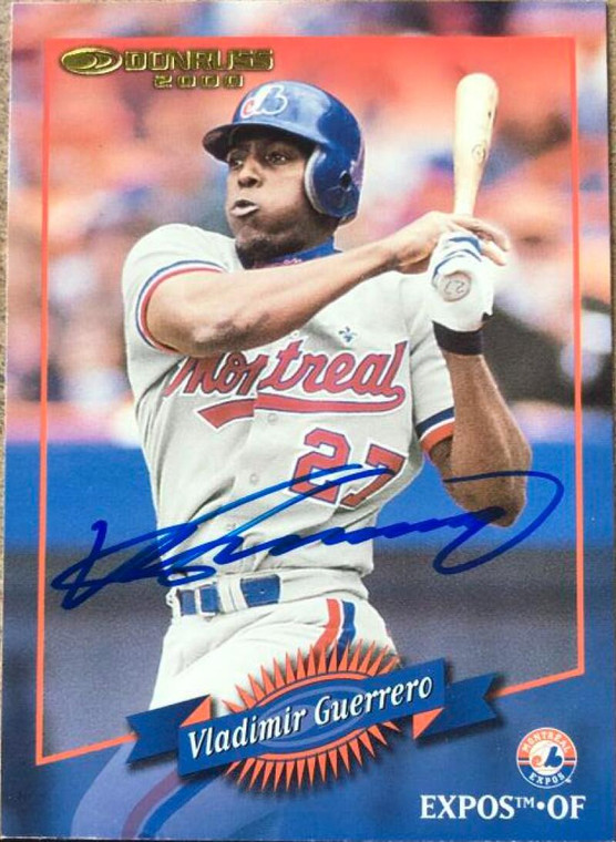 Vladimir Guerrero Autographed 2001 Donruss - 2000 Retro #1