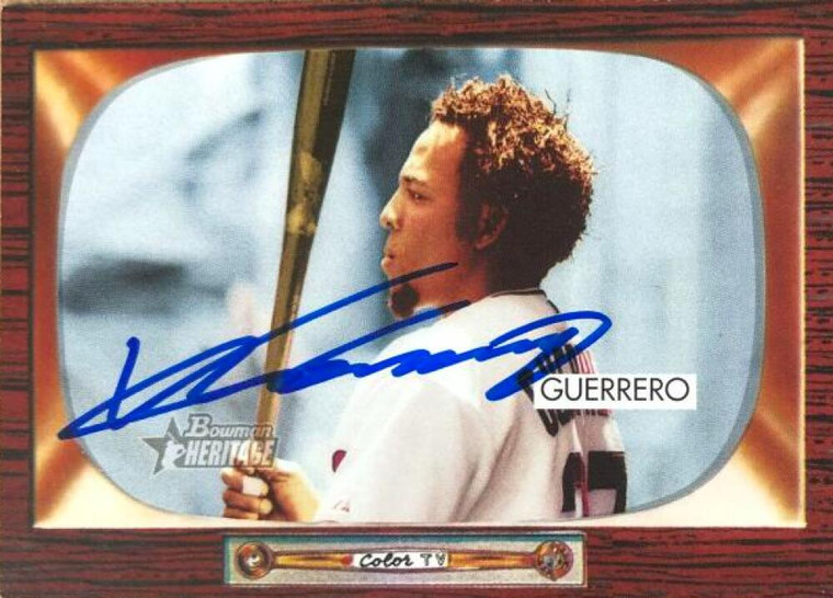 Vladimir Guerrero Autographed 2004 Bowman Heritage #91