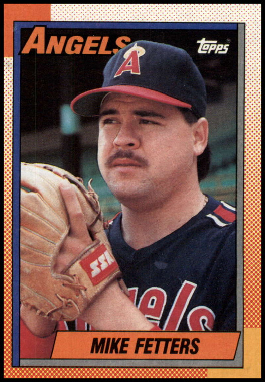 1990 Topps #14 Mike Fetters VG RC Rookie California Angels 