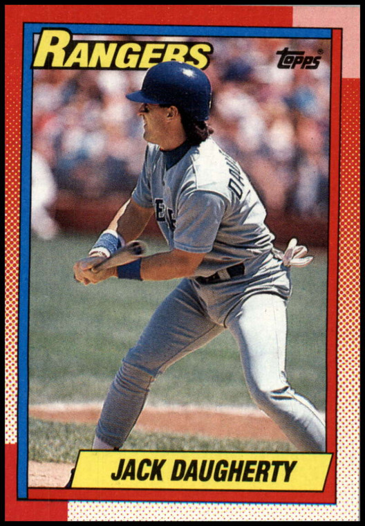 1990 Topps #52 Jack Daugherty VG RC Rookie Texas Rangers 