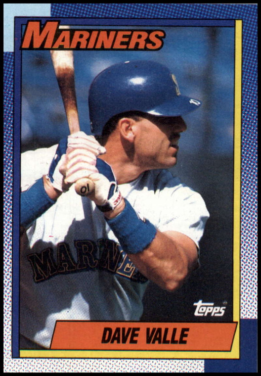 1990 Topps #76 Dave Valle VG Seattle Mariners 