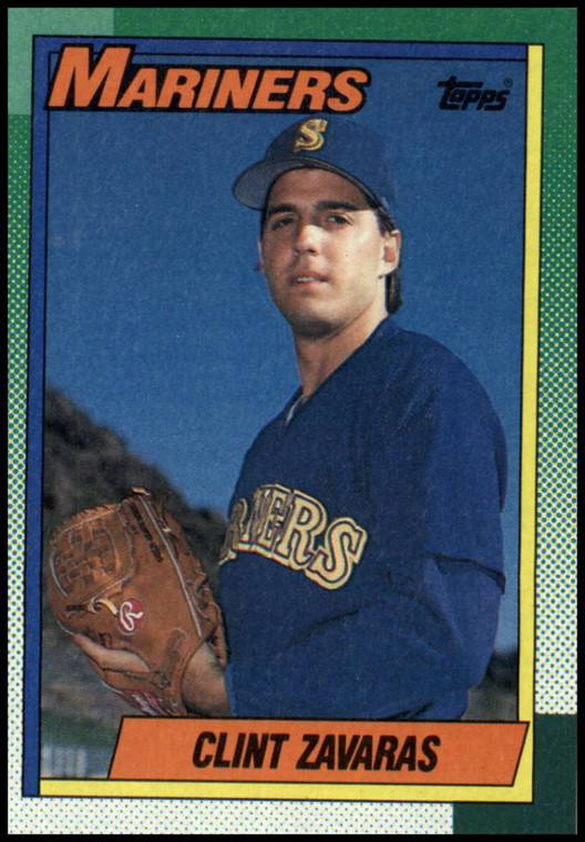 1990 Topps #89 Clint Zavaras VG RC Rookie Seattle Mariners 