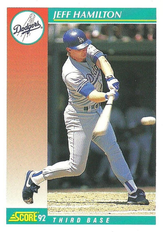 1992 Score #684 Jeff Hamilton VG  Los Angeles Dodgers 