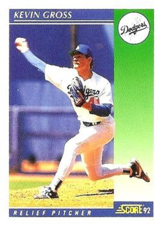 1992 Score #34 Kevin Gross VG  Los Angeles Dodgers 