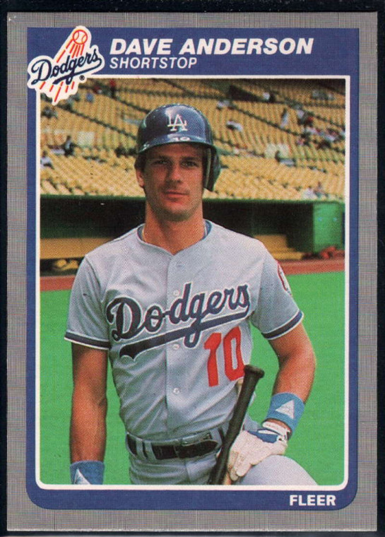 1985 Fleer #366 Dave Anderson VG Los Angeles Dodgers 
