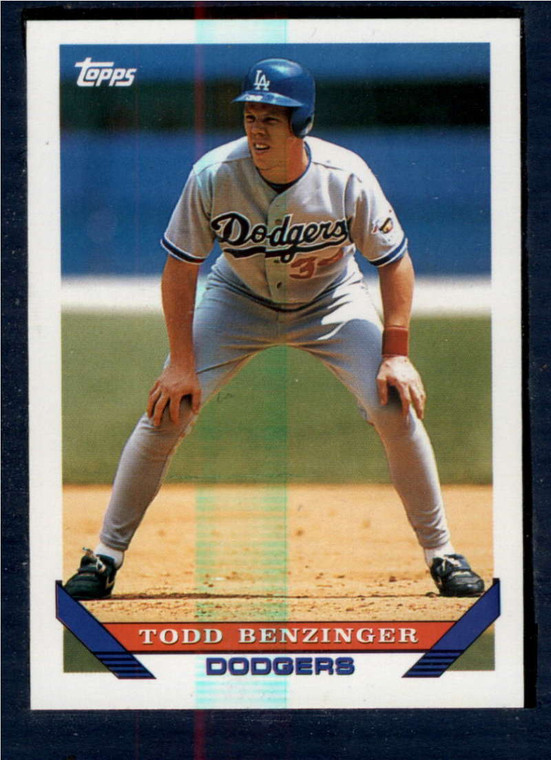 1993 Topps #620 Todd Benzinger VG Los Angeles Dodgers 