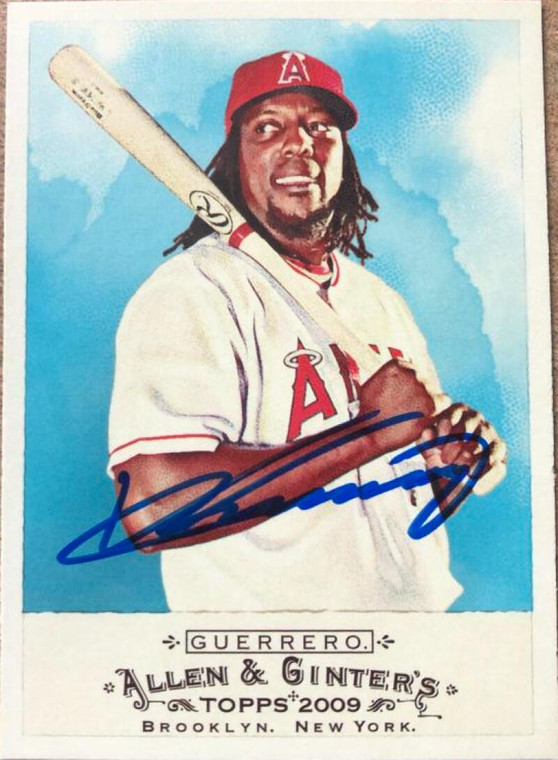 Vladimir Guerrero Autographed 2009 Topps Allen & Ginter #275