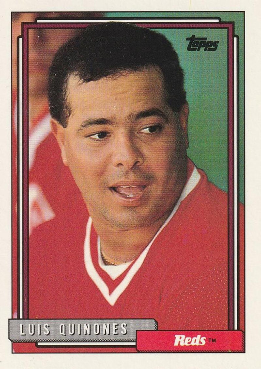 1992 Topps #356 Luis Quinones VG Cincinnati Reds 