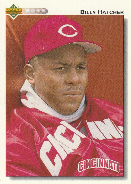 1992 Upper Deck #699 Billy Hatcher VG Cincinnati Reds 