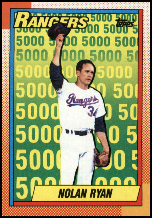 1990 Topps #5 Nolan Ryan UER VG Texas Rangers 