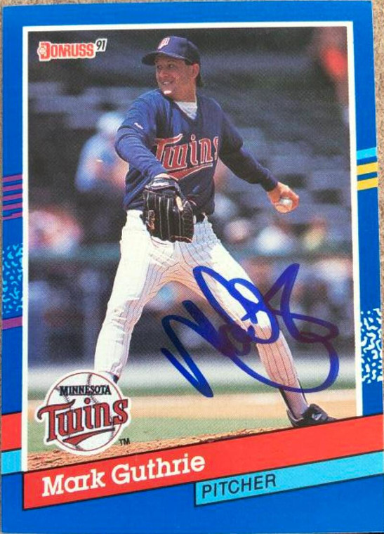 Mark Guthrie Autographed 1991 Donruss #64