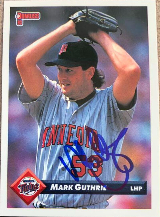 Mark Guthrie Autographed 1993 Donruss #714