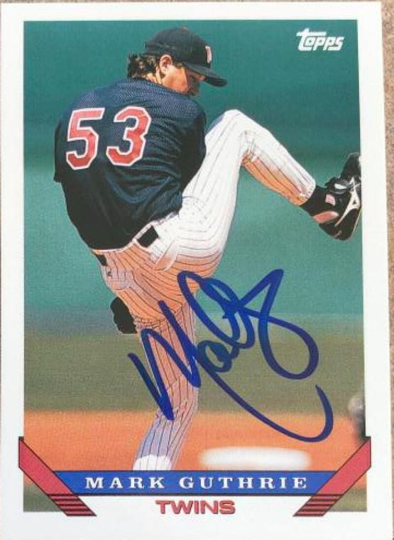 Mark Guthrie Autographed 1993 Topps #777