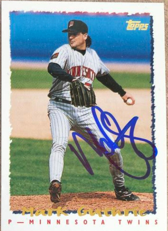 Mark Guthrie Autographed 1995 Topps #553