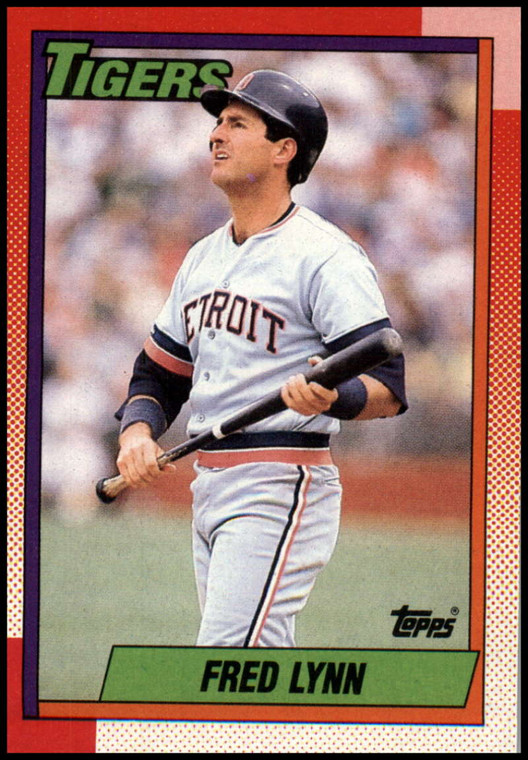 1990 Topps #107 Fred Lynn VG Detroit Tigers 