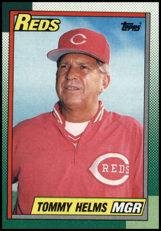 1990 Topps #110 Tommy Helms MG VG Cincinnati Reds 