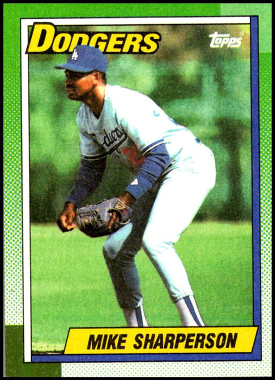 1990 Topps #117 Mike Sharperson VG Los Angeles Dodgers 