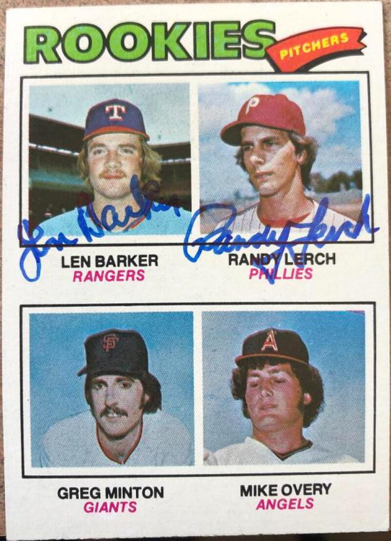 Len Barker and Randy Lerch Autographed 1977 Topps #489