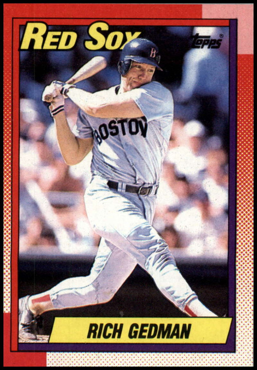 1990 Topps #123 Rich Gedman VG Boston Red Sox 