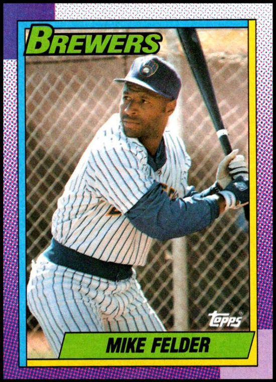 1990 Topps #159 Mike Felder VG Milwaukee Brewers 