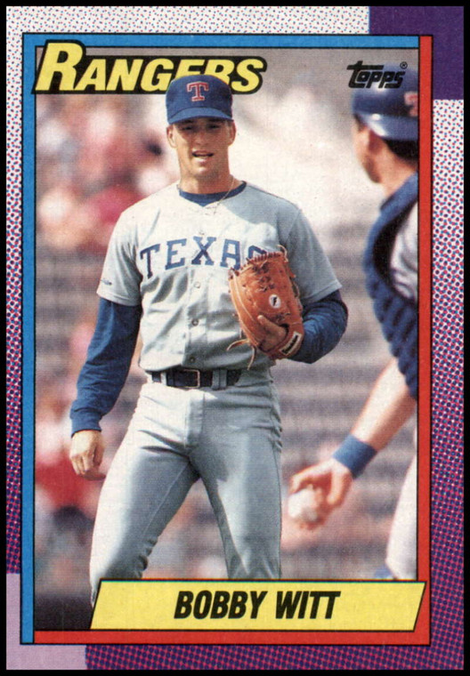 1990 Topps #166 Bobby Witt VG Texas Rangers 