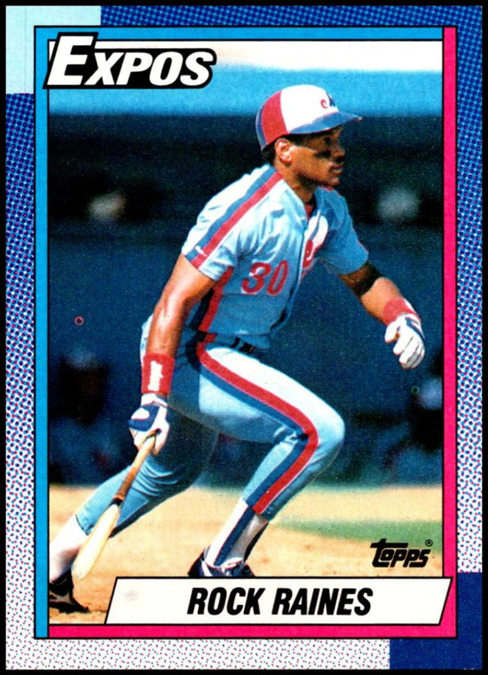 1990 Topps #180 Rock Raines VG Montreal Expos 