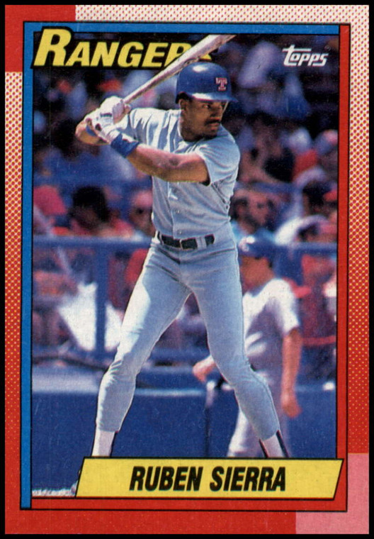 1990 Topps #185 Ruben Sierra VG Texas Rangers 