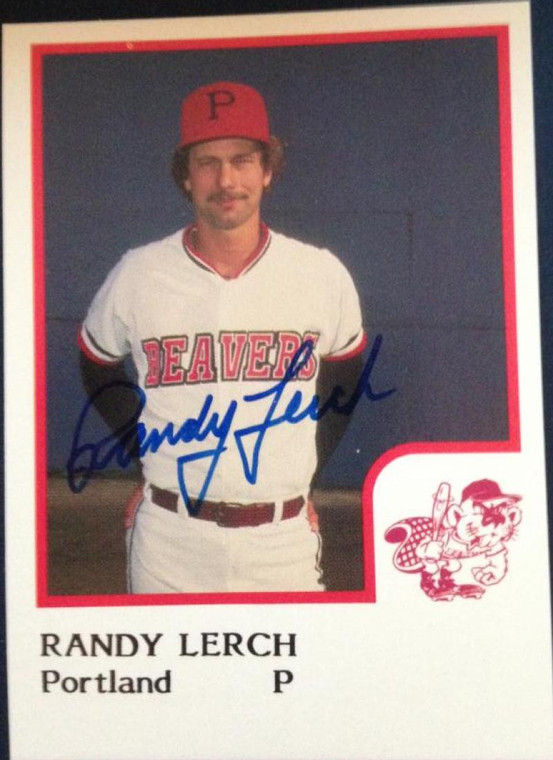 Randy Lerch Autographed 1986 Portland Beavers Pro Cards #12