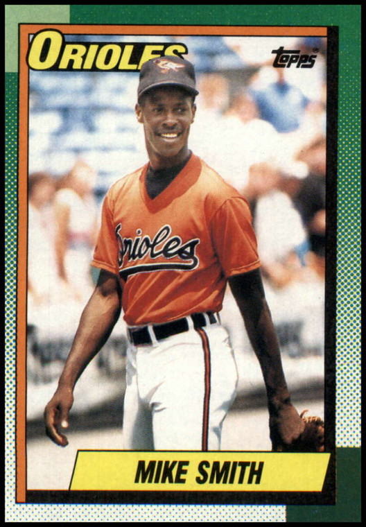 1990 Topps #249 Mike Smith VG RC Rookie Baltimore Orioles 