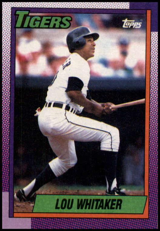 1990 Topps #280 Lou Whitaker VG Detroit Tigers 