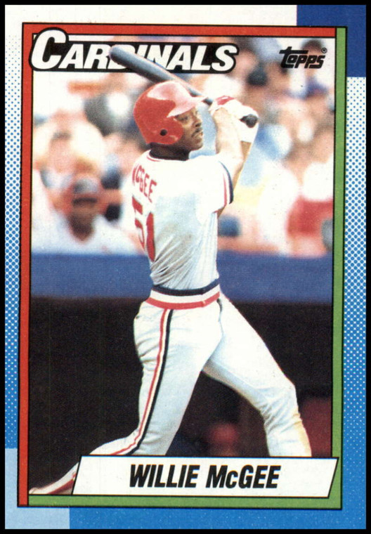 1990 Topps #285 Willie McGee VG St. Louis Cardinals 