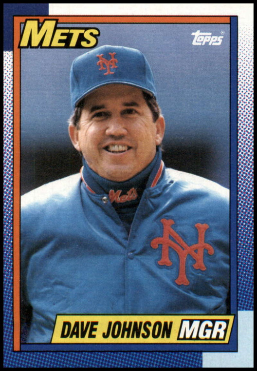 1990 Topps #291 Dave Johnson MG VG New York Mets 