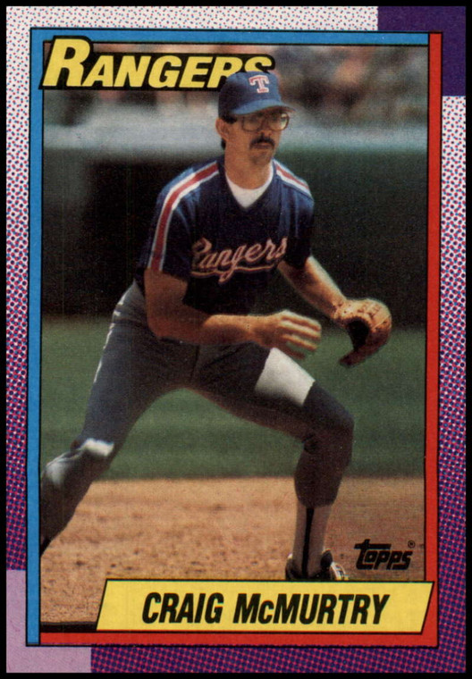 1990 Topps #294 Craig McMurtry VG Texas Rangers 