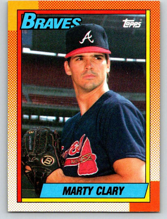 1990 Topps #304 Marty Clary VG Atlanta Braves 