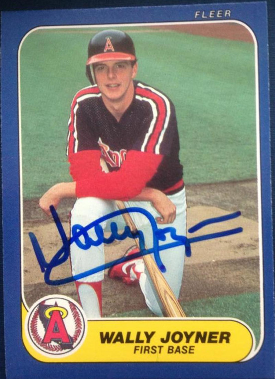 Wally Joyner Autographed 1986 Fleer Update #U-59 California Angels Rookie Card