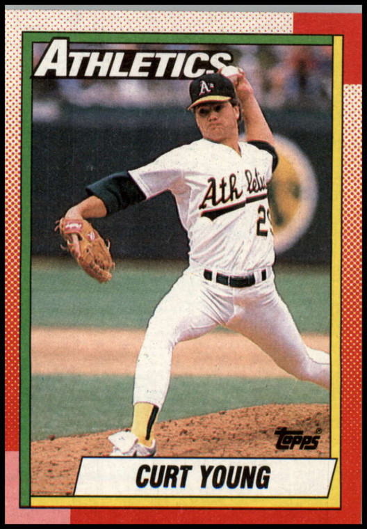 1990 Topps #328 Curt Young VG Oakland Athletics 