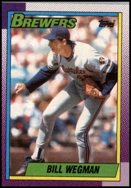 1990 Topps #333 Bill Wegman VG Milwaukee Brewers 