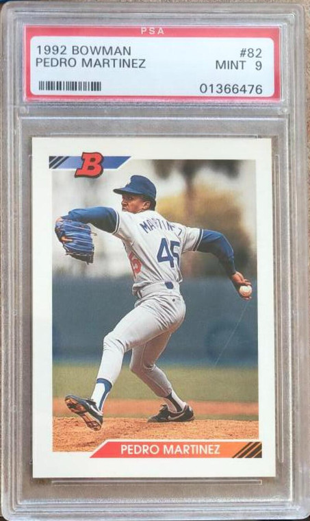 Pedro Martinez 1992 Bowman #82 PSA 9 Slabbed 