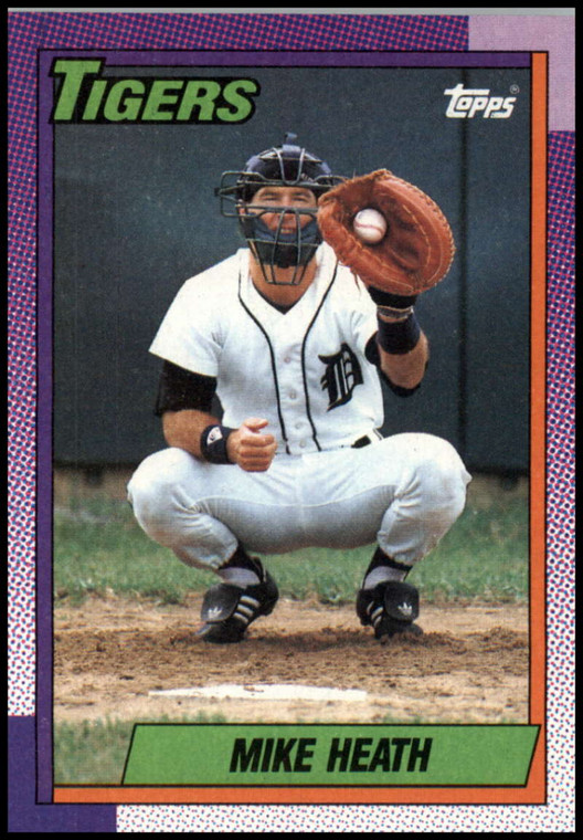 1990 Topps #366 Mike Heath VG Detroit Tigers 