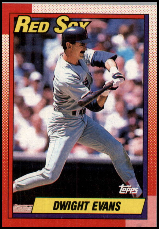 1990 Topps #375 Dwight Evans VG Boston Red Sox 