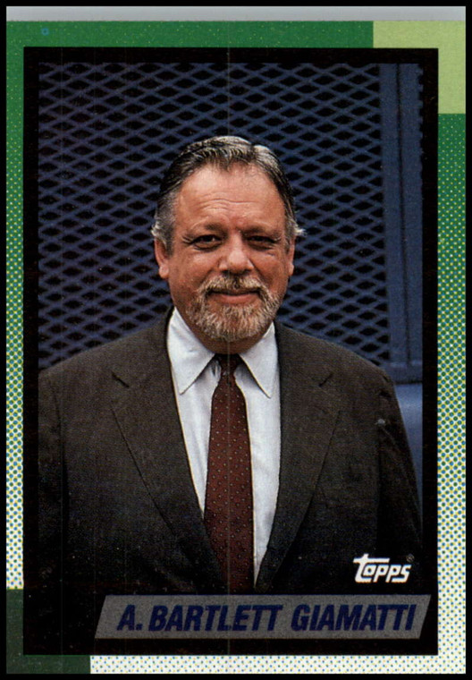 1990 Topps #396 Bart Giamatti VG 