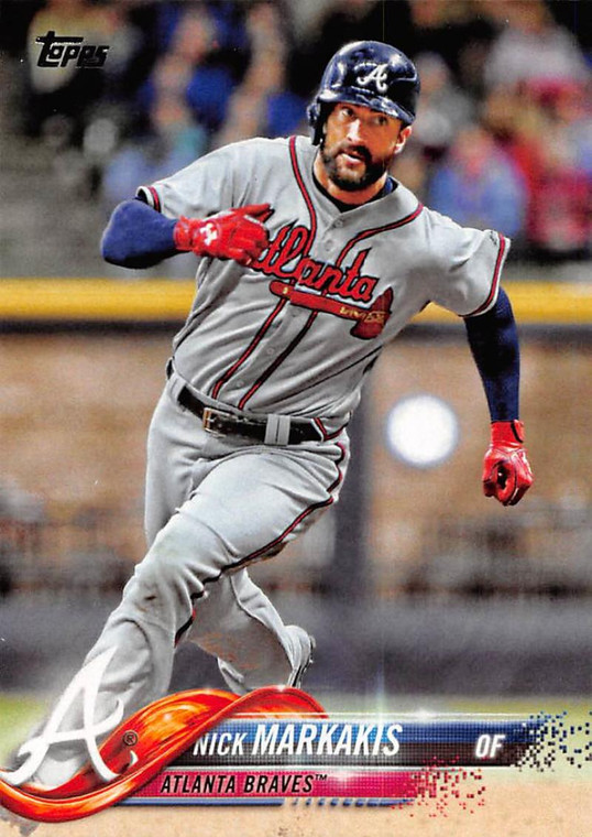 SOLD 94545 2018 Topps #206 Nick Markakis NM-MT Atlanta Braves 