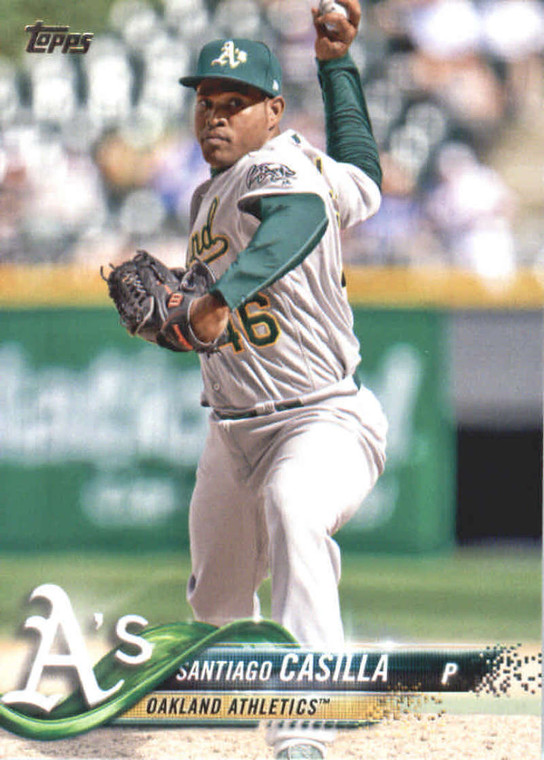 2018 Topps #509 Santiago Casilla NM-MT Oakland Athletics 