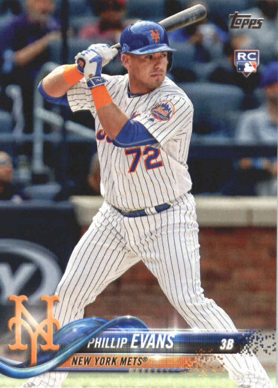 SOLD 94856 2018 Topps #517 Phillip Evans NM-MT RC Rookie New York Mets 