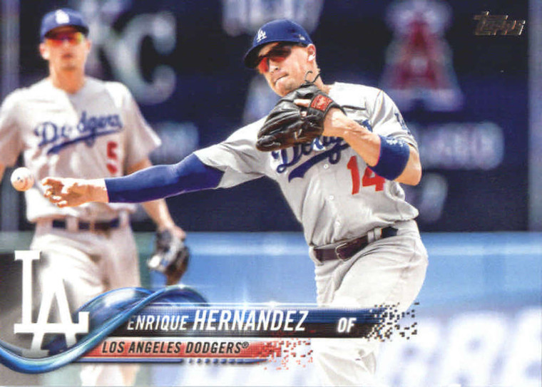 2018 Topps #680 Enrique Hernandez NM-MT Los Angeles Dodgers 