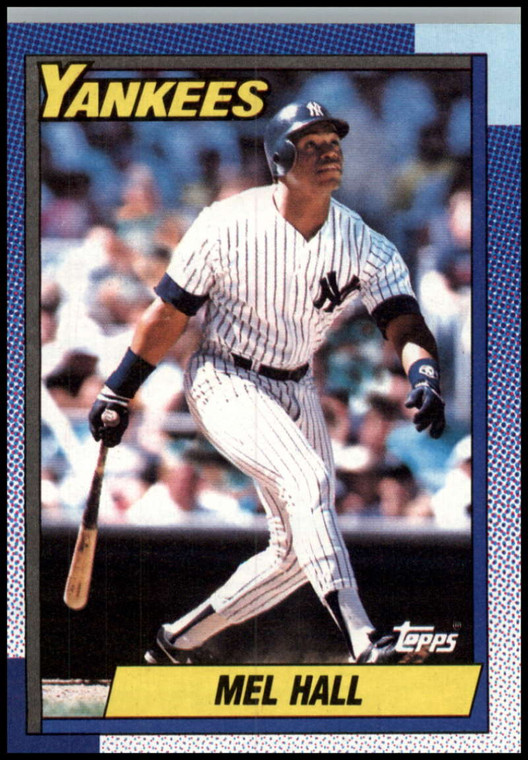 1990 Topps #436 Mel Hall VG New York Yankees 